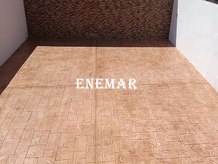 Obra de hormigón impreso en Cubas de la Sagra