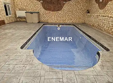 Obra de hormigón impreso en Loeches