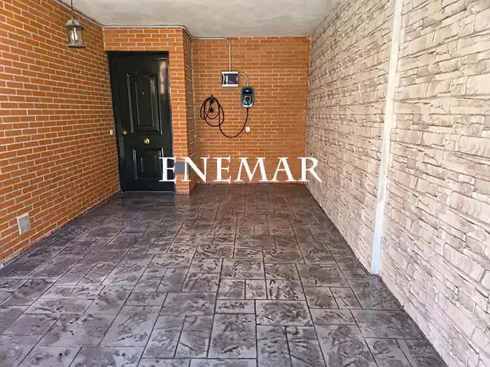 Obra de hormigón impreso en Móstoles