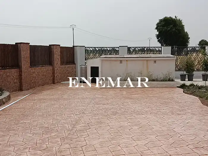 Obra de hormigón impreso en Nuevo Baztan
