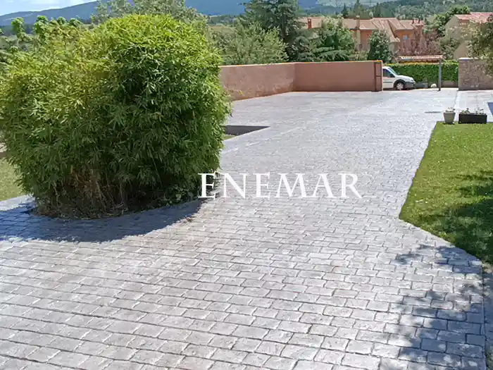 Obra de hormigón impreso en Segovia