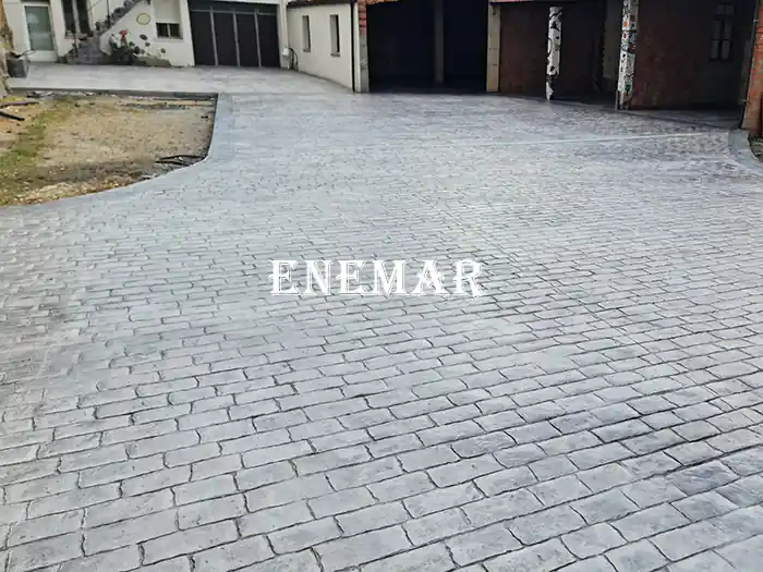 Obra de hormigón impreso en Soria