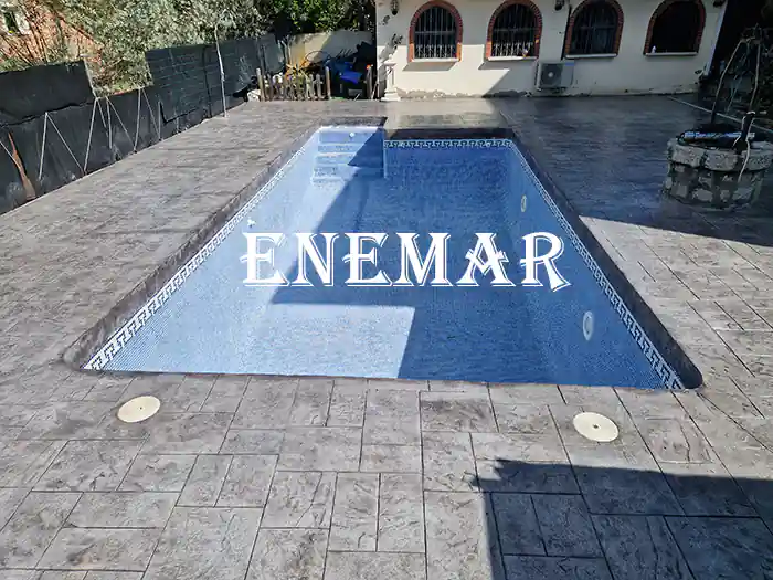 Obra de hormigón impreso en Soto del Real