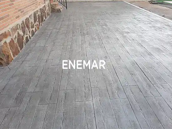 Obra de hormigón impreso en Arroyomolinos