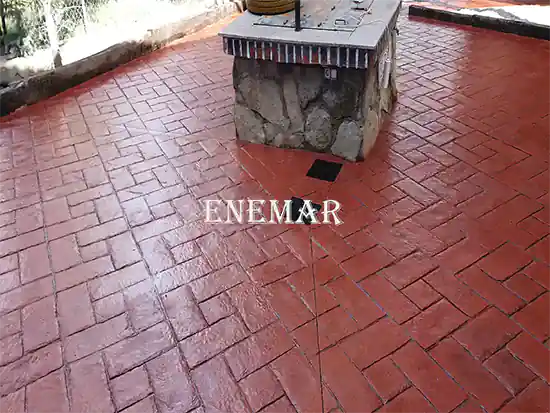 Obra de hormigón impreso en Buitrago del Lozoya