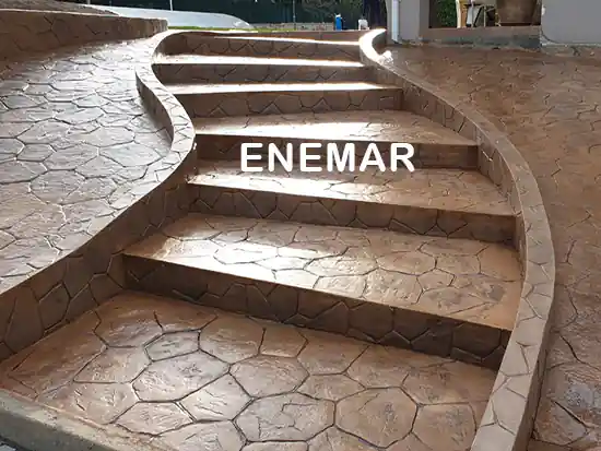 Obra de hormigón impreso en Las Rozas de Madrid