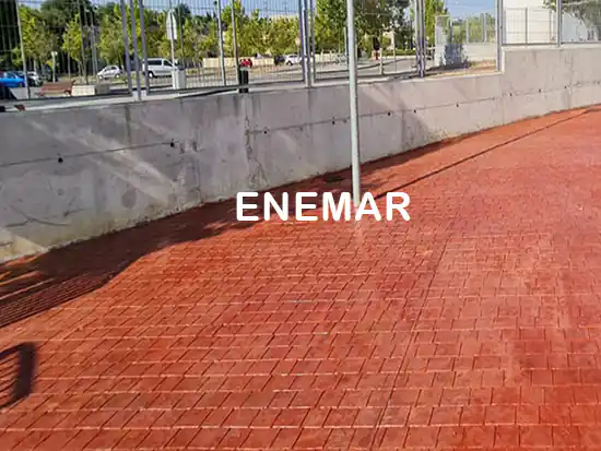 Obra de hormigón impreso en Leganes