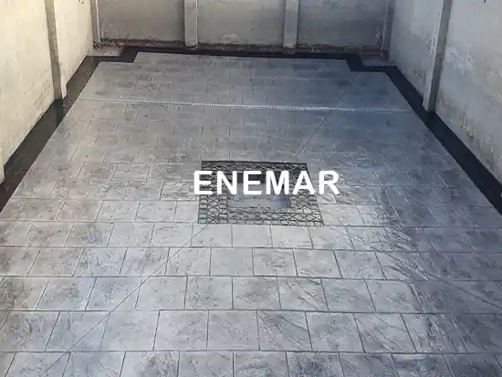 Obra de hormigón impreso en Navalcarnero