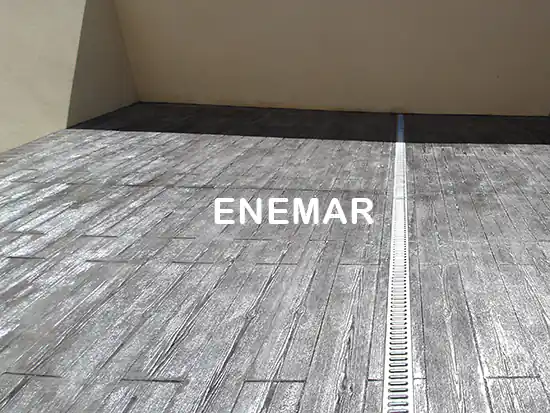 Obra de hormigón impreso en San Martín de la Vega 