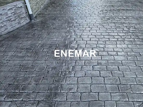 Obra de hormigón impreso en Torrejón de Velasco