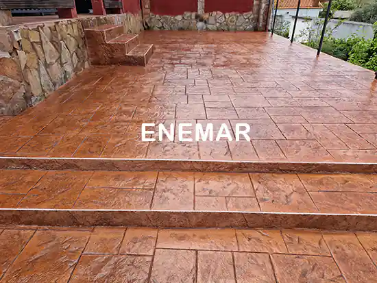 Obra de hormigón impreso en Tres Cantos