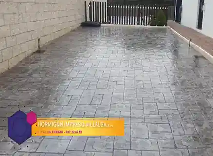 Hormigón impreso Torres de la Alameda