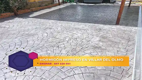 Hormigón impreso Villar del Olmo